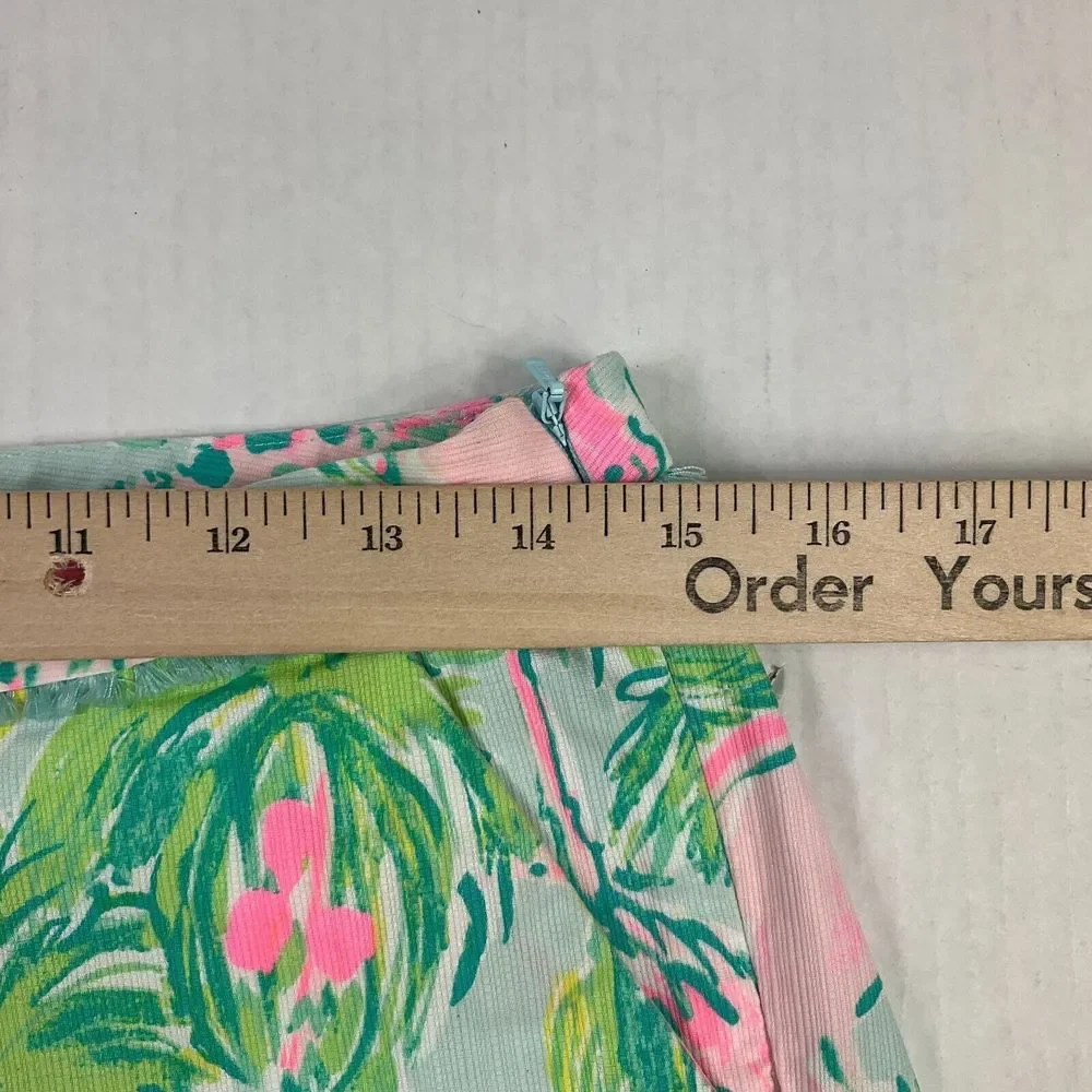 Lilly Pulitzer Womens Cotton Shorts Colorful Print Mid Rise Side Zip Size 0 * - Picture 7 of 11